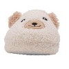 Kensie Girls’ Slippers - Cozy Kids House Slippers with Plush Fuzzy Upper and Smiley Face Patch - 4 of 4