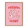 Kate & Laurel All Things Decor 18"x24" Feeling Lucky Framed Canvas by Alli Standefer Natural - 2 of 4
