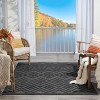 Nourison Versatile Solid Diamond Indoor Outdoor Flatweave Area Rug - 3 of 4