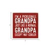 Slickblue Pickleball Grandpa Wood Sign – Funny 7x7 Rustic Wall Décor – Cooler Than Normal Grandpa, Color Options - 3 of 3