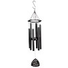 Evergreen Hand Tuned Memorial Wind Chime | Stay in Our Hearts Forever | Scale of A | Deep Tone | Black | 30-Inches Tall - 2 of 2