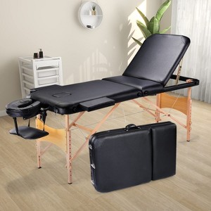 Spa Bed Portable Lash Bed Massage Bed Foldable Spa Tables Adjustable  with Non-woven Bag - 1 of 4