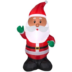 Gemmy Christmas Airblown Inflatable Santa, 3.5 ft Tall, Multi - 1 of 4