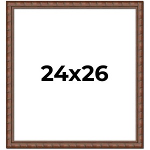 PosterPalooza | 24x26 Modern Bamboo Picture Frame, UV Acrylic, 5 Finishes - 1 of 4