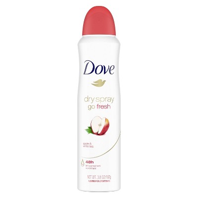 Dove Go Fresh Antiperspirant & Deodorant Dry Spray 48 Hour Sweat and Odor Protection for Women Apple & White Tea - 3.8oz