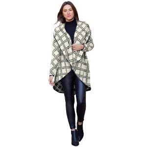 Jessica London Faux Leather-Trim Sweater - 1 of 4