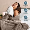 Faux Shearling Fleece Blanket by Bare Home - 2 of 4