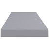 vidaXL Floating Wall Shelves 4 pcs Gray 31.5"x9.3"x1.5" MDF - 4 of 4