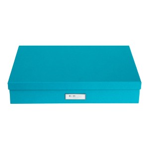 Bigso Sverker Fiberboard Legal and Art Storage Box | Scrapbook Storage Box for Loose Papers | Document Boxes with Lid | 17.1’’x12.2’’x3.3’’ - 1 of 4