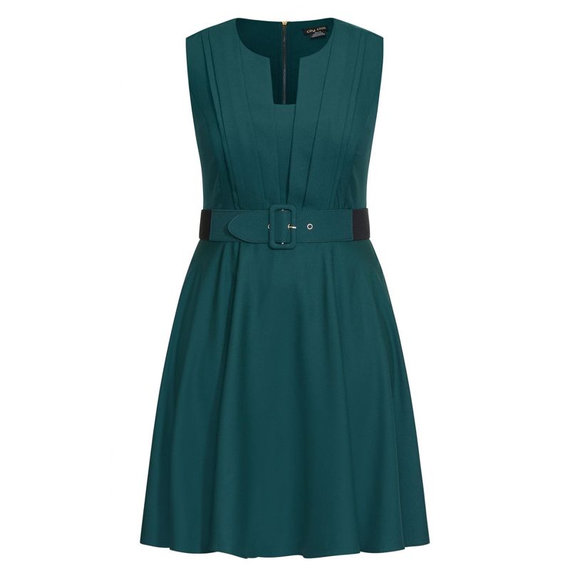 Women's Plus Size Vintage Veronica Dress - sea green | CITY CHIC, 3 of 6