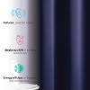 HLC.ME Oxford Curtains for Living Room, Room Darkening Energy Saving, Insulated Darkening Window Grommet Panels, Set of 2 - 3 of 4