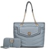 MKF Collection Chiari Vegan Leather Women's Tote Bag with Wallet by Mia K - 2 of 4