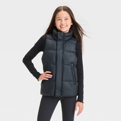 Little girls puffer vest best sale