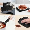 REGALWOVEN Cotton Heat Resistant Durable Anti-Slip Oven Mitts 2 Pcs with 2 Pcs Potholder 11.8x6.7 inch - 4 of 4