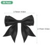 Unique Bargains Polyester Durable Craft Decorative Gift Double-Deck Pre-Tied Bows 3.6x2.2 Inch 50 Pcs - 3 of 4