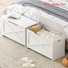 Entryway 30 in Storage Chest, Wooden Storage Bench with Safety Hinge, Easy Assembly, Large Shoe Bench - 4 of 4