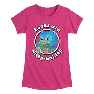 Girls' - Daniel Tiger - Books Are A Hoot Fitted Short Sleeve Graphic T-Shirt - 1 of 3