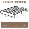 Low Bed Frame Full Size - 6 Inch Heavy Duty Metal Platform, Mattress Foundation, No Box Spring Needed, Noise-Free, Non-Slip, Easy Assembly - 2 of 4