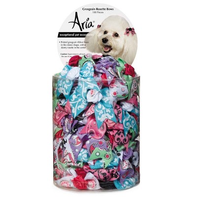 Aria Grosgrain Rosette Bows 100-Piece Canisters