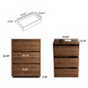 Gaoyangjiaju 32.48 Inch Wooden 3 - Drawer Dresser for Bedroom Storage - 2 of 4