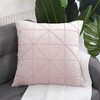 PiccoCasa Velvet Soft Square Decorative Plaid Throw Pillow Cases - 2 of 4