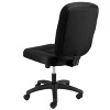 Elama Mid Back Adjustable Fabric Office Chair in Black - 3 of 4