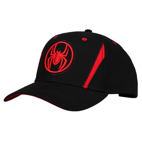 Spider-man Logo Black Snapback Hat : Target