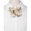 INSPIRE CHIC Women's Plaid Uniform Pre-tied Knot Cute Stylish Colorful Bow Ties - 4 of 4