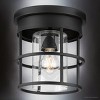 Urban Ambiance Luxury Modern Indoor Ceiling Light,  8-7/8''H x 8-7/8"W x 8-7/8''D,  Matte Black Finish, UHP4491 - 3 of 4