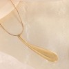 SOHI Women's California Gold The Drip Pendant Necklace - 3 of 4