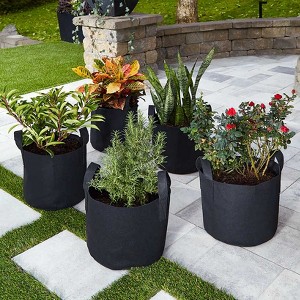 The Lakeside Collection 7 Gallon Grow Bags Set Of 5 With Built In Handles - 1 of 4