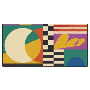Jen Du Geometric Movement Desk Mat - 1 of 4