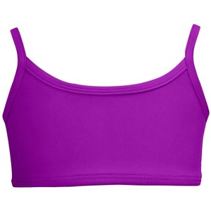 City Threads USA-Made Recycled Nylon UPF 50+ Girls Bikini Top - 1 of 4