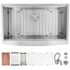Farmhouse Kitchen Sink 33x22 Inch, Apron Front 304 Stainless Steel Drop-In Sinks, 16 Gauge Single Bowl Sink - 2 of 4