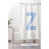 Deny Designs April Lane Art Block Monogram Shower Curtain - 3 of 3