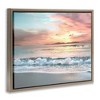 Stupell Industries Morning Sunrise Beach Landscape Floating Frame Canvas Art, Brown, 31" x 25" - 2 of 4