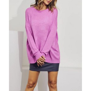 Women's BASIC SLOUCHY SWEATER - J.NNA - 1 of 2