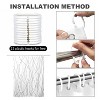 LunaLulinlk Striped Fabric Shower Curtain - 2 of 4
