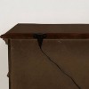 Mullberry 3 Drawer Nightstand with USB Plug Brown Cherry - HOMES: Inside + Out - 3 of 3