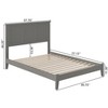 AFI Furnishings Madison Low Profile Platform Bed F AG - 3 of 4