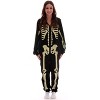 #followme Glow In The Dark Skeleton Adult Bodysuit Pajamas - 2 of 3