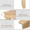 TackView Dining Table for 6 to 8, Modern Farmhouse Large Kitchen Table with 400Lbs Capacity, Table with Sturdy Support,brown - 4 of 4