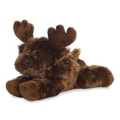 Aurora Mini Flopsie 8" Maxamoose Moose Brown Stuffed Animal