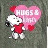 Men's - Peanuts - Snoopy Hugs And Kisses Short Sleeve Graphic T-Shirt - 2 of 4