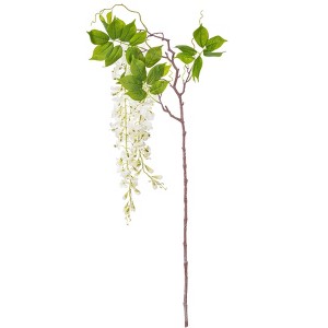 Vickerman 56" Artificial Wisteria And Foliage Hanging Spray - 1 of 4