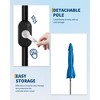 ODK 9FT Patio Umbrella with Push Button Tilt & Crank, 8-Rib Waterproof Sun Shade with UV Protection for Deck, Poolside, Garden and Backyard - 2 of 4