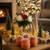 SEVOBAL Tree Ornaments 4PCS Set 4.7" Christmas Ball Ornaments Glass Hanging Balls for Holiday Tree Decor Xmas Party Decorations, Gold, 4.7"*4.7"*4.7" - 3 of 4