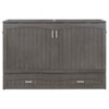 YOOCOZZ Queen Size Murphy Bed with Built-In Charging Station and Large Storage Drawer - 2 of 4
