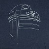 Seven Times Six Star Wars T-Shirt Men's R2D2 Character Outline Design Short Sleeve Tee - 3 of 4