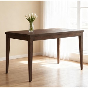 Wood Counter Height Dining Table, Antique Brown, 35"D x 59.1"W x 36.5"H - 1 of 4